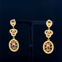 Orecchini Cianfrone Gioielli Donna in Oro Rubino 0.60 Ct OROR-71-198 - OROR-71-198